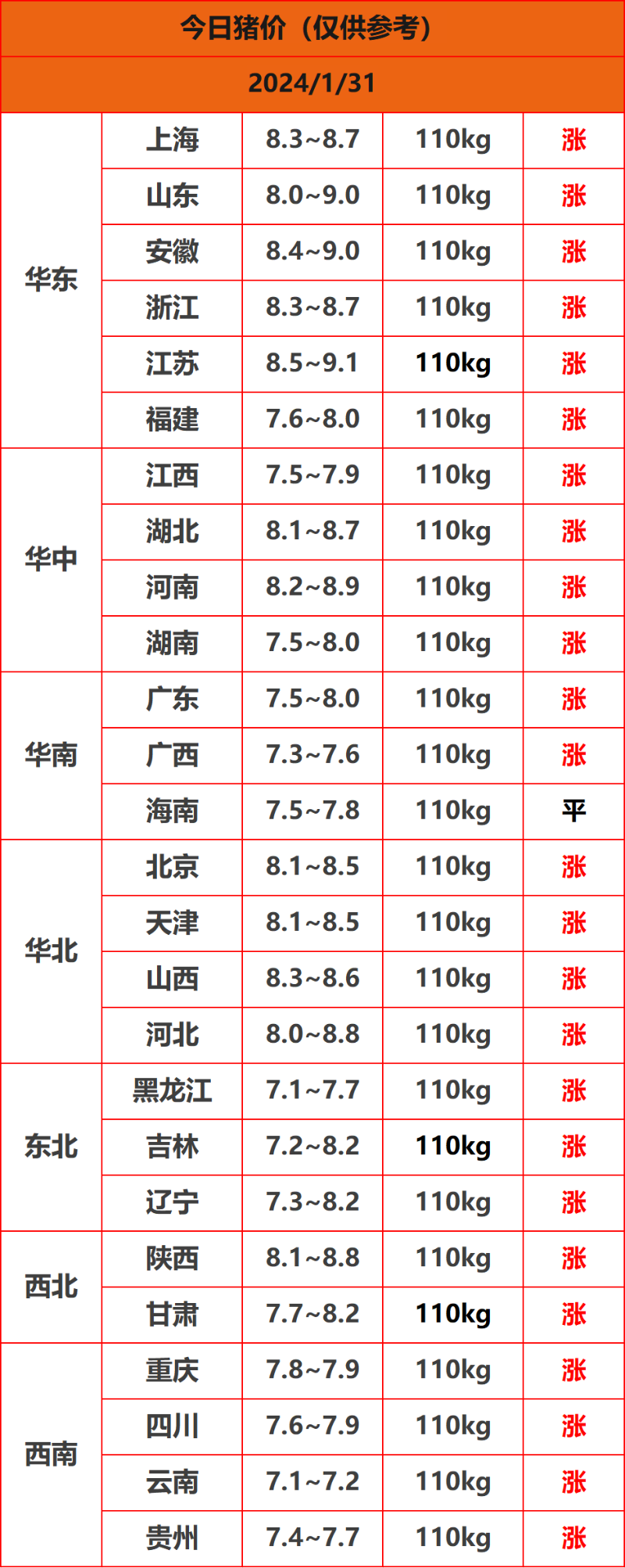 2024.1.31猪价